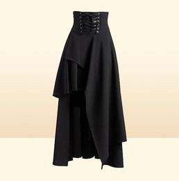 Rokken middeleeuwse vrouw vintage gotische rok piraat Halloween kostuum renaissance steampunk high taille3023370