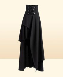 Jupes femme médiévale jupe gothique vintage pirate halloween costume renaissance steampunk high waist5742692