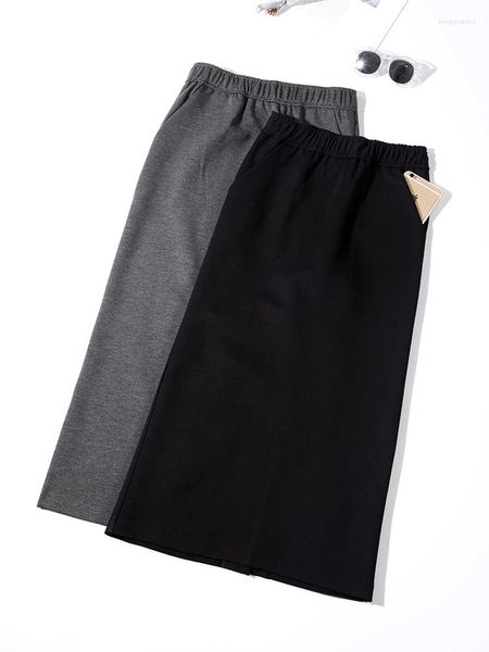 Faldas Midi para Mujer, Falda ajustada a la cadera, cintura alta, abertura de un paso, Harajuku, abrigo coreano, Falda Sexy para Mujer, Túnica Femme