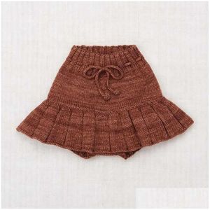 Jupes Misha and Puff Design 40% mérinos laine girl girl knit jupe pour automne les vêtements de mode pour bébé hiver