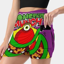 Rokken monster munch ingemaakte ui dames rok mini een lijn met huidpocket chips retro 80s kinderen