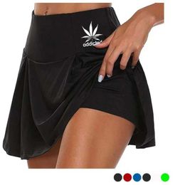 Rokken nieuwe mode dames zomer dubbele gelaagde sport shorts dames sport skiën fitness shorts pp waterdichte elastische shorts y240420