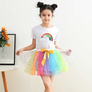 Rokken nieuwe meid tutu rok met voering en een boog haarspeld gaas tule rok tutu kinderkleding kinderen dragen zeemeermin rok t230301