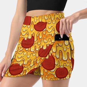 Jupes pepperoni pizza motif jupe féminine des vêtements d'été y2k 2024 kpop pantal