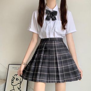 Jupes jupe plissée femmes Plaid Mini femmes 2022 Tennis rose noir Y2k japonais école fille uniforme Faldas