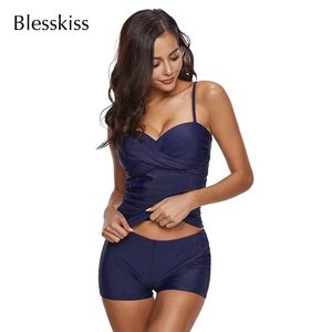 Jupes Grande taille Tankini maillots de bain femmes 2023 Push Up maillot de bain taille haute 2 pièces maillots de bain avec short maillot de bain pour Bikini 4xl