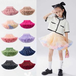 Rokken pop roze kind upgradetutu rok voor meisjes met gouden glitter sterren donzige tule rok kinderen prinses rokken kinderkleding pixie y240522