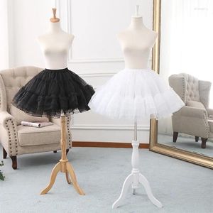 Jupes Puffy Tulle Crinoline 43 cm blanc noir Organza couche sous-jupe Lolita Tutu jupe jupon de mariage Ballet danse jupons