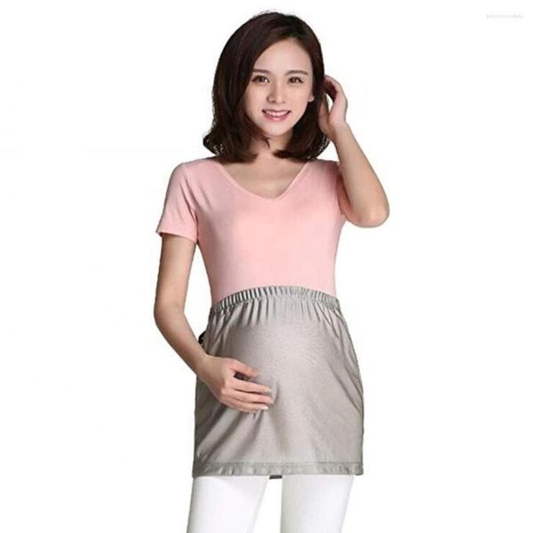 Jupes Pure Silver Fiber Radiation Protection EMF Shielding Maternity Half Slip Dress Pour les femmes enceintes