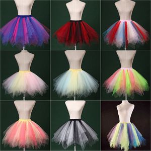 Faldas Rainbow Tutu Falda Ballet en capas Mujer Princesa Puff Mini Enagua corta para mujeres y niñas 230614