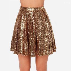 Skirts Sequins Dancewear Belly Dance Accessoires Performance Mini Jupe plissée pour femmes Club de soirée Vêtements