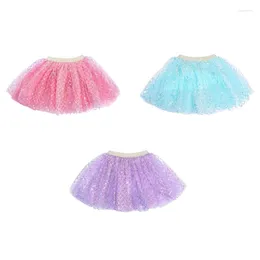 Jupes Paillettes Jupe 3 Couches Habiller Ballet Danse Enfants Princesse Fête D'anniversaire Faveur Goutte