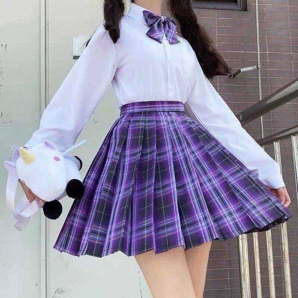 Jupes Sexy Plaid Jupe Plissée Femmes Jupe Taille Haute School Girl Uniforme Noir Mini Jupe Femme Jk Jupe Mignonne Jupes Courtes P230508