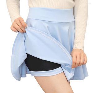 Rokken shorts shorts dames zomer mode school Koreaanse stijl zwarte mini esthetische geplooide hoge taille rok vrouw met veiligheid