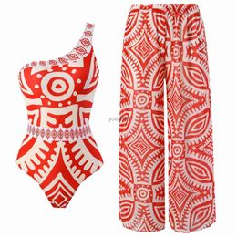 Jupes Skorts 2024 nouveauté Push Up une pièce maillot de bain à volants Plage maillots de bain foulard de tête pour femme jupe maillot de bain couvrir Sexy Sarong Plage 240319