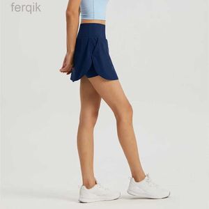 Jupes skorts Nouveaux shorts de jupe de tennis féminin fitness skorts gym sport short yoga jupe de danse