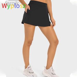 Jupes skorts wyplosz extérieur sexe mini jupe tennis pour les femmes short protecteur de l'école de gym de sport sous la jupe Sensation de glace de fitness d240508