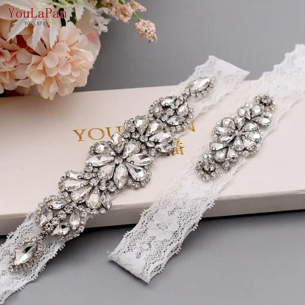 Jupeskorts youlapan Garter Righestone Sexy Garters Femmes / Femme / Bride CHEUR RING BRIDAL LAG LAG RING BRID