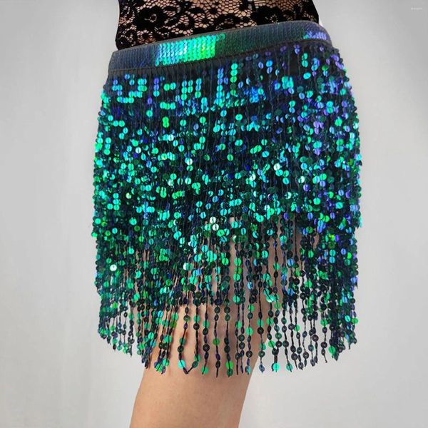 Jupes paillettes scintillantes pour femmes 2024 mode paillettes paillettes tenue de boîte de nuit jupe crayon femme hanche paquet mini
