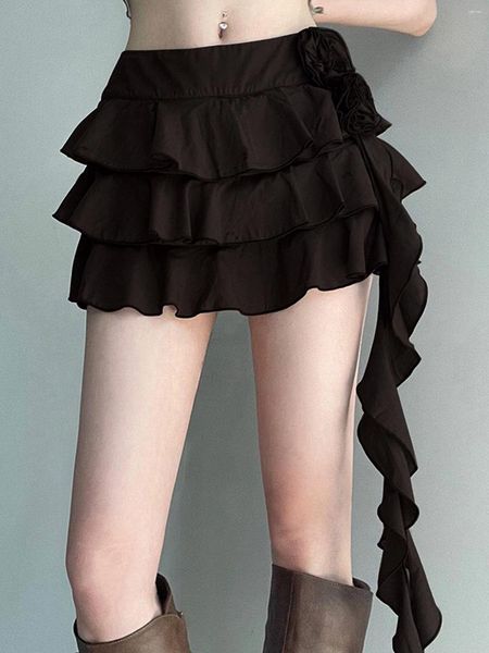 Jupes d'été mini jupe femme mode sexy high street 2024 slim fix léger strech robe de bal appliques solide minorité