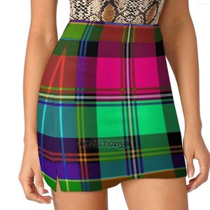 Rokken tartan 8 tennis golfrok sexy a-line harajuku shorts met telefoonzakken skort patroon mode streetwear ontwerpen