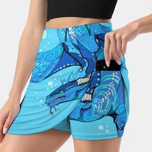 Jupes tsunami natation jupe féminine sport skort avec poche mode coréen style 4xl of fire Seawing