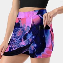 Jupes Untitled Women's Jirt with Hide Pocket Tennis Golf Badminton Running Abstract Painting Colorful Art