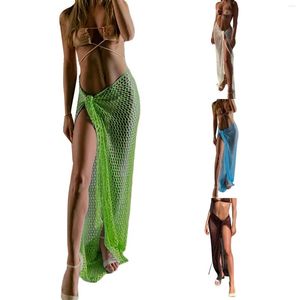 Rokken dames bikini cover-ups zomer stretch casual kleur visnet uitsproken zelf-tie zwempak sarong strand rok