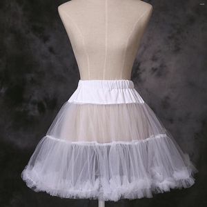 Rokken Vrouwen Meisjes Verstoorde Korte Petticoat Effen Witte Kleur Pluizige Bubble Tutu Rok Puffy Half Slip Prom Crinoline Onderrok