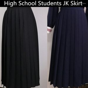 Jupes femmes JK lycée uniforme poche jupe étudiant fille mignon japon Preppy Style plissé a-lilne