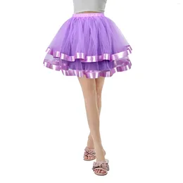 Jupes femmes jupon sous-jupe couches Tulle fête de danse de noël Costume mode Swing Tutu princesse jupe filles vêtements