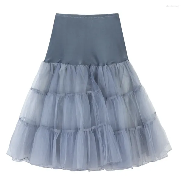 Faldas Fabilé de alta calidad Skirt de cintura corta plisada multicolor ultra multicapa Mini dance para adultos Vestido