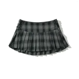 Faldas a cuadros para Mujer, minifalda, moda coreana, cintura alta, Sexy, 2023 Ins, elegante, Etek Harajuku