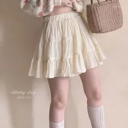 Skirts's Sexy SEXy de cintura delgada Slim Fit Plisado A-Line Mini Skirt Versión coreana Moda Casual Color sólido Half L358