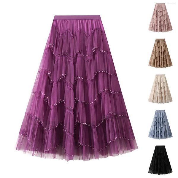 Jupes Femme Tulle Jupe À Volants Multicouche Maille Une Ligne Niveau Tutu Bal De Mariage Imprimé Animal Femmes Jean Longueur Au Genou