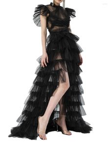 Jupes Femmes transparentes en maille en tulle