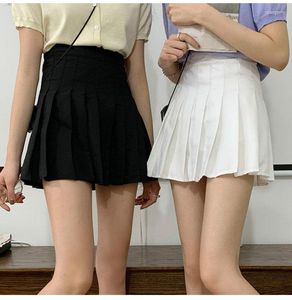 Jupes femmes jupe taille haute étudiant plissé mignon filles douces danse Mini été japonais bonbons pom-pom girl