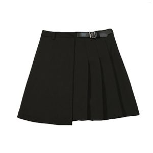 Jupes Femmes Jupe Sexy Noir D'été Plissée Courte Patineuse Mode Femme Mini Vêtements Bas Faldas Tutu