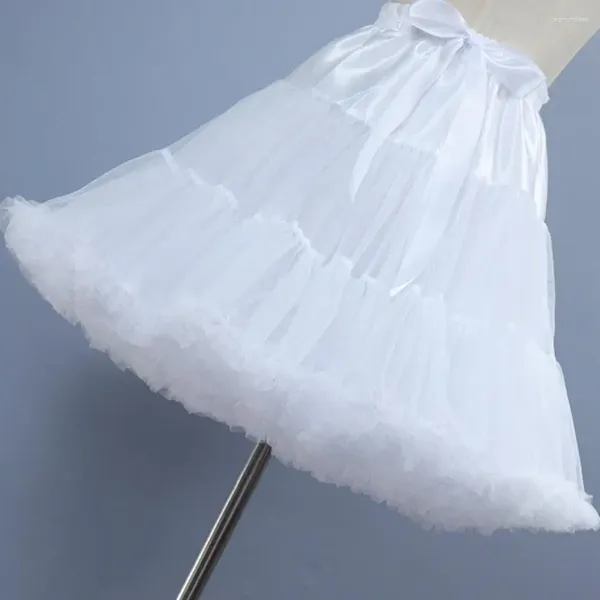 Jupes femmes jupe en tulle avec doublure douce taille haute jupon élégant femmes pour la performance