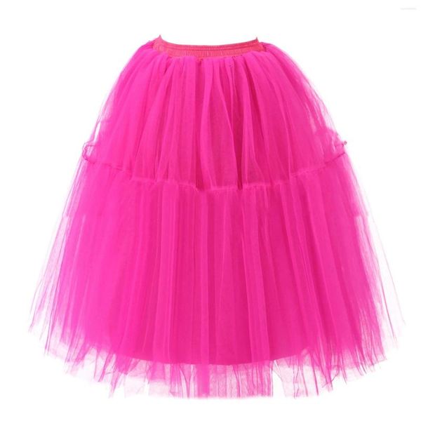 Jupes Femmes Vintage Tulle Jupe Courte Tutu Mini Adulte Fantaisie Ballet Dancewear Costume De Fête Robe De Bal Puffy