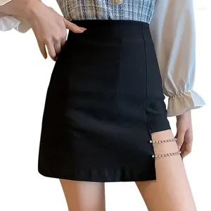 Jupes pour femmes mini-taille A-line jupe courte décontractée bodycon