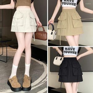 Rokken y2k mini dames vintage streetwear zomer solide minimalistische faldas hoog taille Harajuku meisje rok