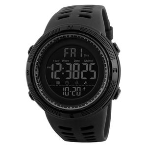 SKMEI 1251 montres chromées hommes poignet électronique relojes digitales moins cher à la mode montre résistante à l'eau 50 m