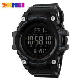 SKMEI 1384 Sport Horloge Stopwatch Count Down Heren Digitale Horloges Zachte Klok Voor Mannelijke reloj hombre met Schokbestendig 2 Tijd