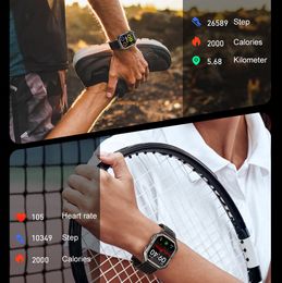 Skmei 410mAh Bluetooth Call Smartwatch 1,83 pouce étanche de la fréquence cardiaque moniteur sportif sportif smart montre pour Android iOS