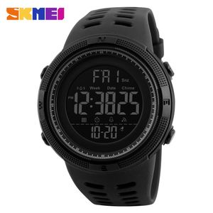 Skmei Brand Men Sports Watches Fashion Chronos Countdown heren waterdichte LED Digital Watch Man Military Clock Relogio Mascul293Z