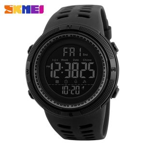 Skmei marque hommes sports montres de mode chronos à compte à rebours masculin mec de la montre numérique LED homme militaire relogie mascula293z