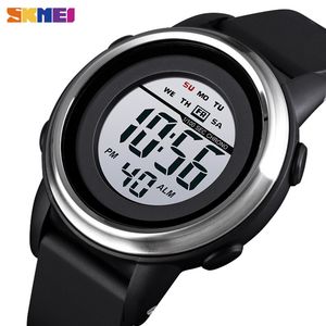 SKMEI Mode Heren Digitale Horloges Sport 5bar Waterdicht Lichtgevend Display Alram Clock Horlogeshorloge Horloges Montre Homme 1594 Q0524