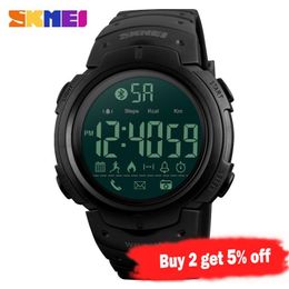 SKMEI mode montre intelligente hommes réveil de calories montres Bluetooth 5Bar étanche montre numérique intelligente Relogio Masculino 1301196F