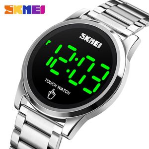 SKMEI LED Mens Digitale Touch Horloge Creatieve Display Mannen Horloges Datum Tijd Mode Mannelijke Horloges Klok Reloj Hombre 1684 Q0524